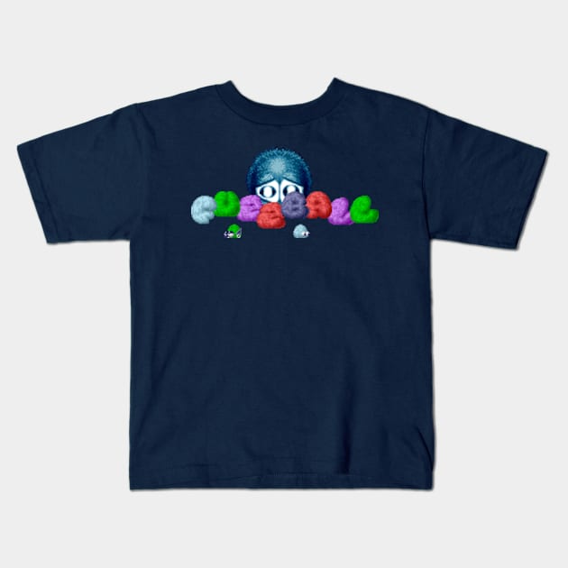Fuzzball Kids T-Shirt by iloveamiga